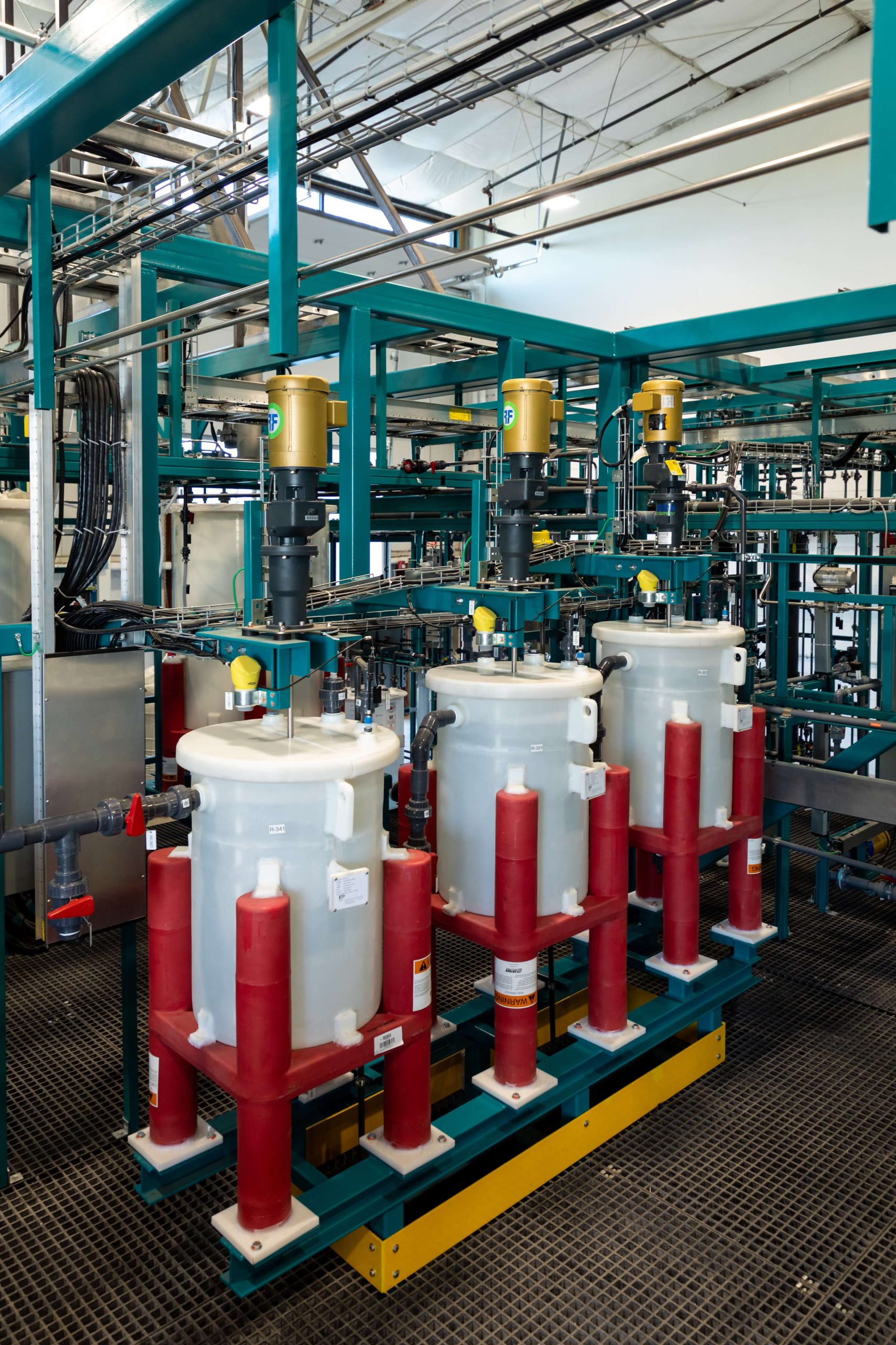 Interior of Travertine facility equipment