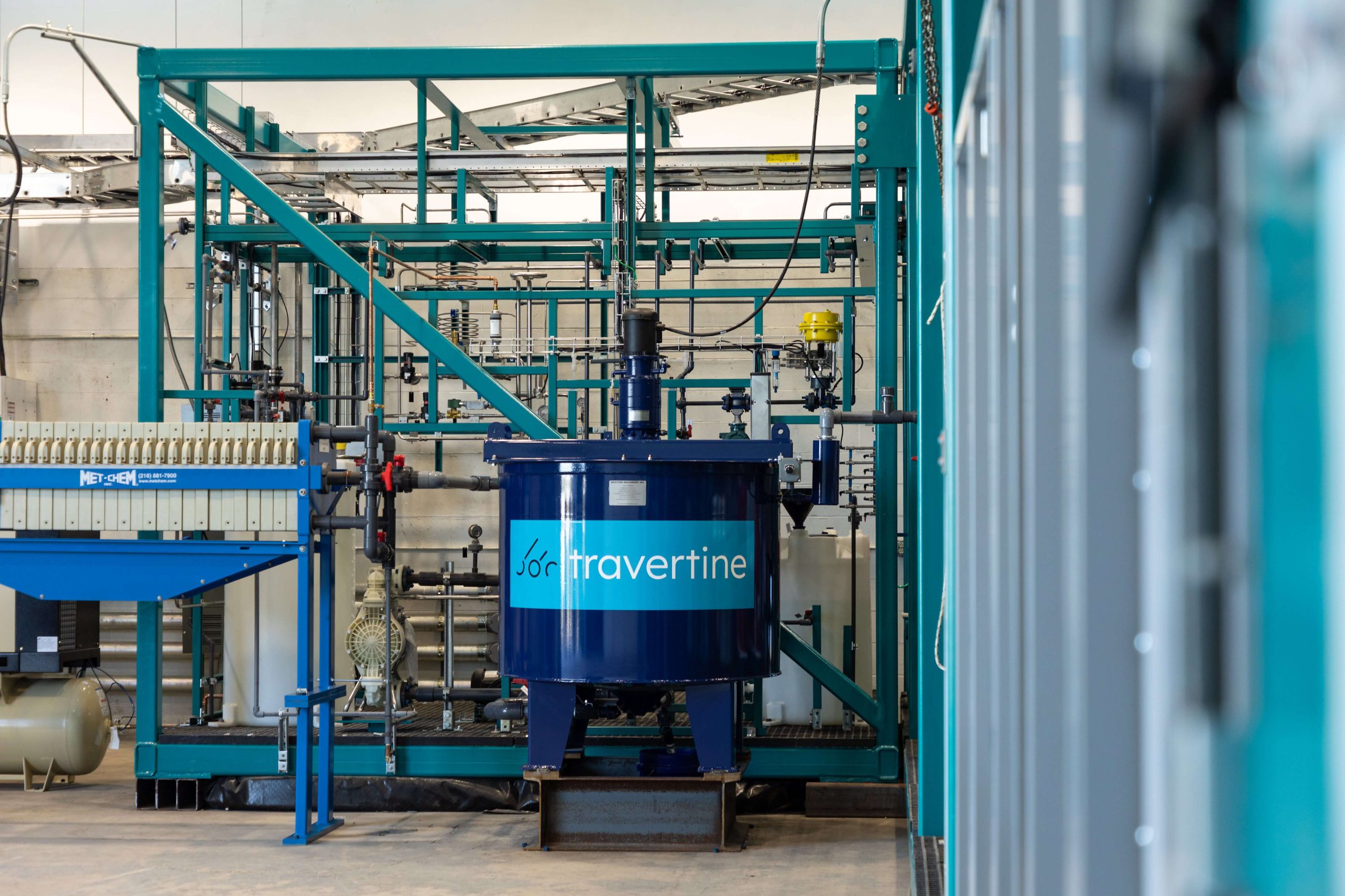 Interior of Travertine Facility