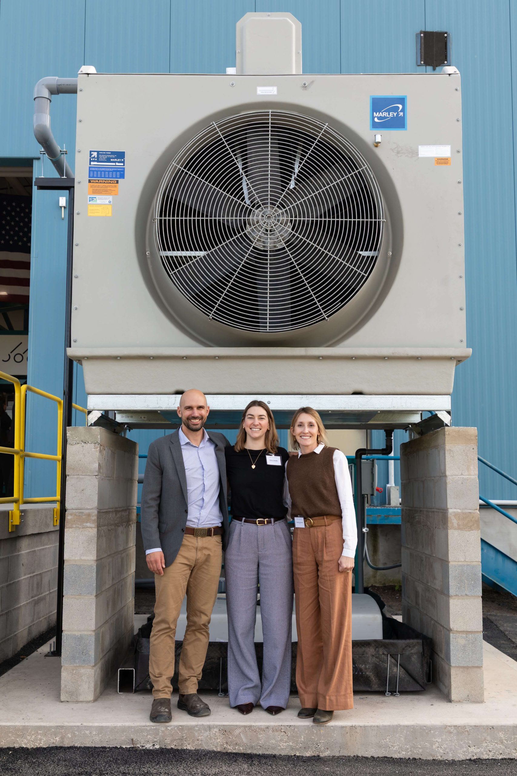 Group image of Founder Dr. Laura Lammers with Owen Cadwalader, and Dana Jacobs
