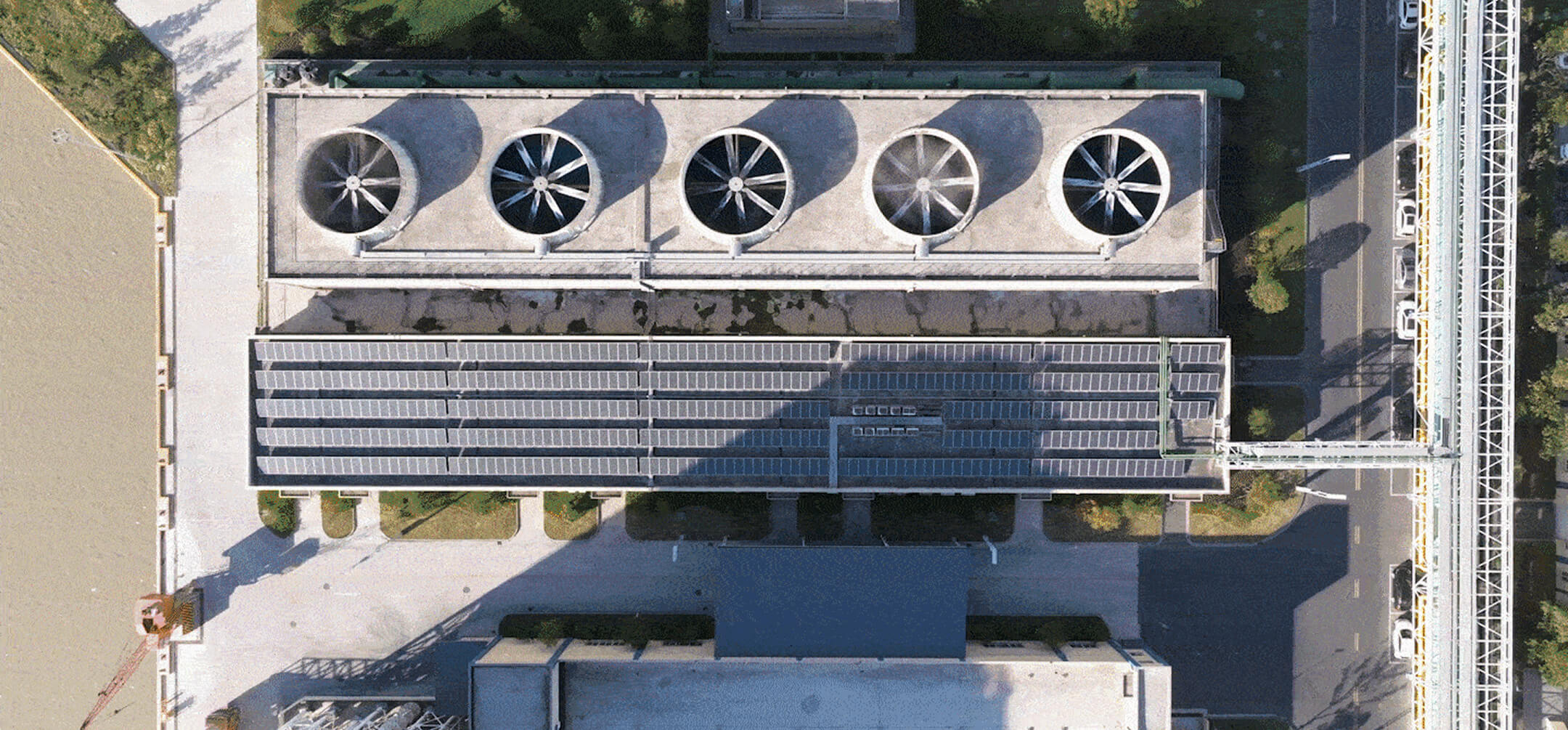 Overhead shot of Factory