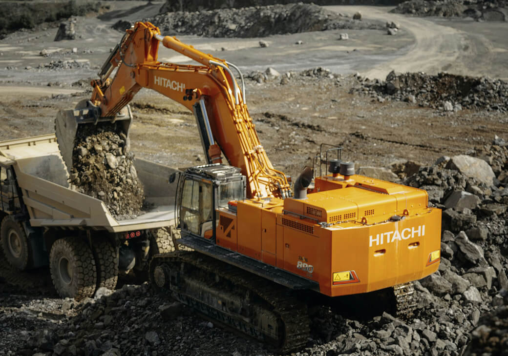 Excavator mining